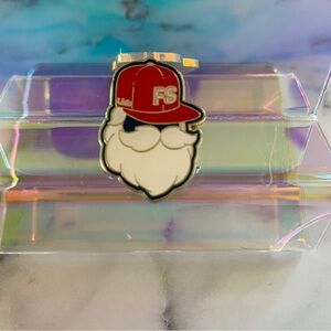 Lids Santa pin Nwot